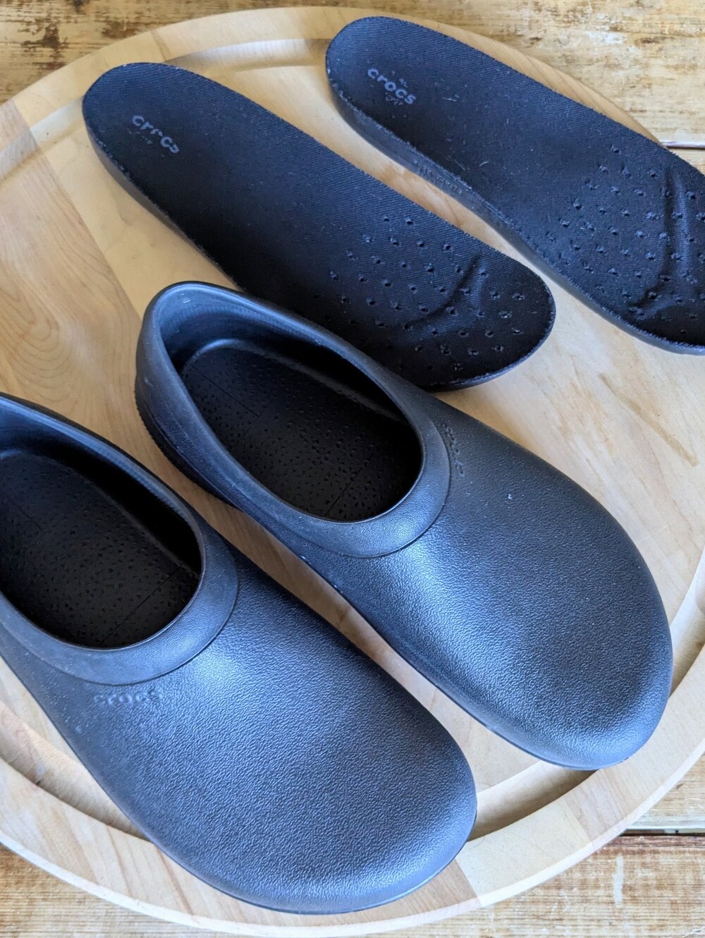 Crocs On-The-Clock Non-Slip Work Clogs Black Menโs 11